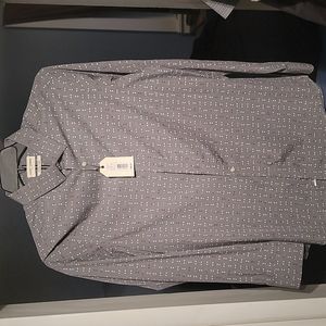 ⭐️⭐️CROSBY & HOWARD mens Large stretch dress shirt.